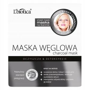 L'BIOTICA Maska Węglowa 