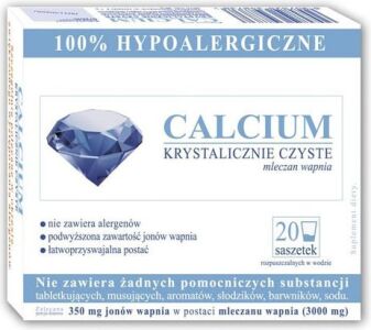 Calcium Krystalicznie Czyste 100% 20 saszetek