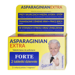 Asparaginian Extra 50 tabletek UNIPHAR