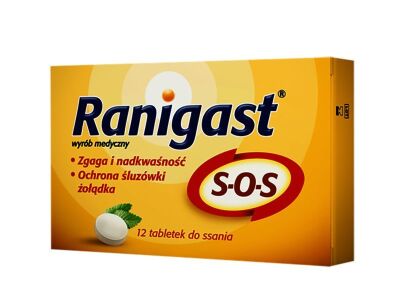 Ranigast SOS 12 tabletek do ssania 