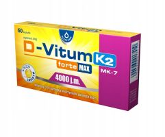 D-Vitum forte Max 4000j.m.+ K2 60 kapsułek