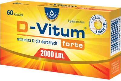 D-Vitum forte 2000j.m. 60 kapsułek