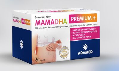 MamaDHA Premium + 60 kapsułek