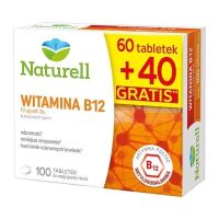 Naturell Witamina B12 100 tabletek do żucia