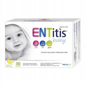 ENTitis Baby smak bananowy proszek 30 saszetek