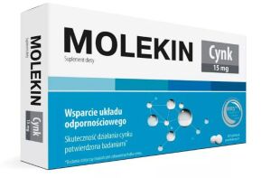 Molekin cynk 15 mg 30 tabletek powlekanych