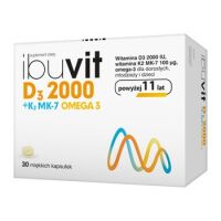 Ibuvit D3 2000 + K2 MK-7 Omega3 30 kapsułek