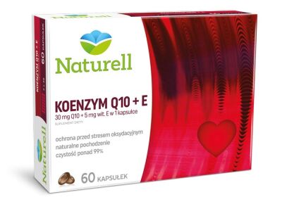 NATURELL Koenzym Q-10+E 0,03g 60 kapsułek