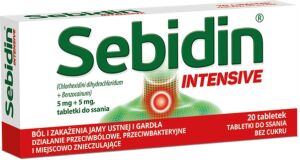 Sebidin Intensive x 20 bez cukru