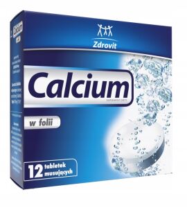 Calcium 12 tabletek musujących ZDROVIT