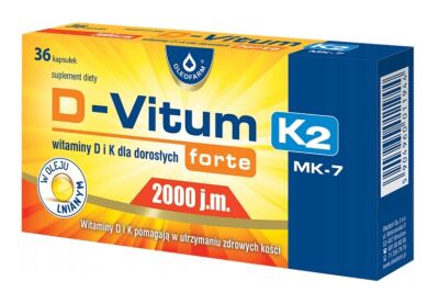 D-Vitum forte 2000 K2 36 kapsułek