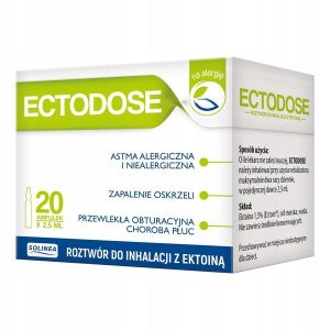 ECTODOSE ROZTÓR DO INHALACJI 20 ampułek x 2.5ml