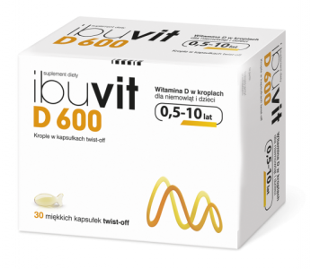 Ibuvit D 600j.m. 30 kapsuek