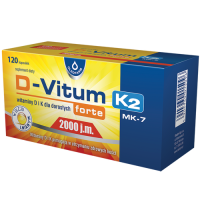 D-vitum Forte 2000 j.m +K2 120 kapsułek