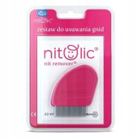 Pipi Nitolic Zestaw do usuw .gnid, (sasz.20ml + grzebień)