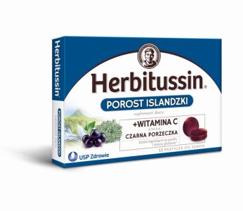 Herbitussin Porost Islandzki+Witamina C porzeczka