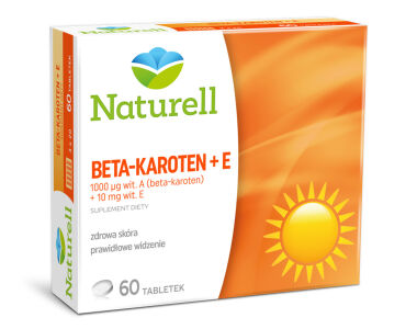 NATURELL Beta-karoten + vit.E x 60tbl