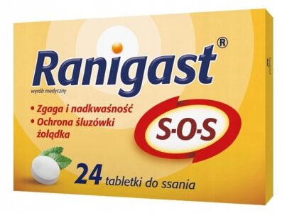 Ranigast SOS 24 tabletki do ssania 