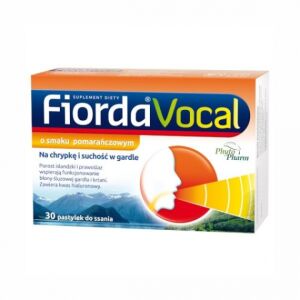 Fiorda Vocal MD pomarańczowa 30 pastylek