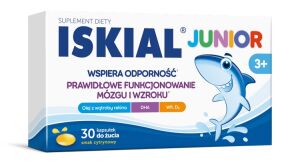 Iskial Junior 3+ do żucia 30 kaps.