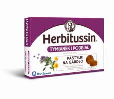 Herbitussin Tymianek i podbiał 12 pastylek