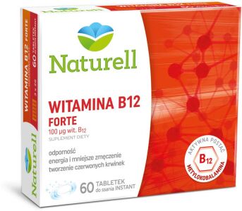 NATURELL Witamina B12 Forte 60 tabletek do ssania