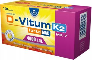 D-Vitum forte Max 4000j.m.+ K2 120 kapsułek