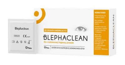 Blephaclean chusteczki do powiek 20 sztuk