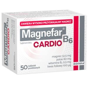 Magnefar B6 Cardio 50 tabletek